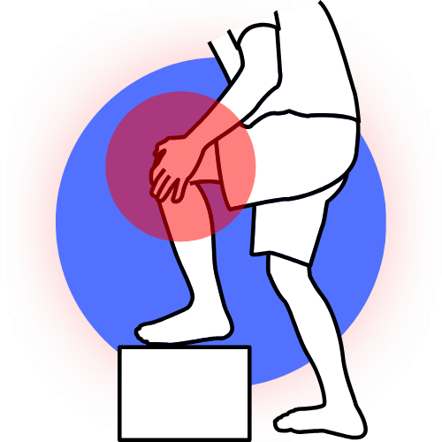 Adult with chronic knee pain